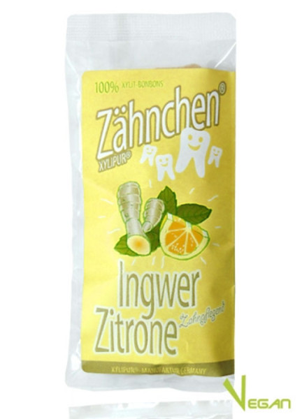 Xylitol Zähnchen® Ingwer-Zitrone - Zahnpflege Bonbons