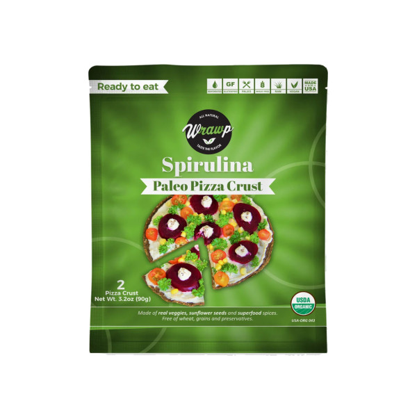 Pizza Crust Spirulina - WrawP® - roh