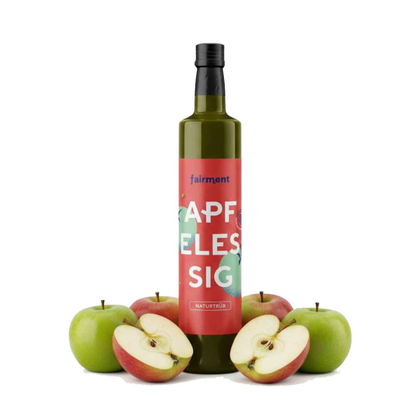Apfelessig - Fairment - naturtrüb & ungefiltert - bio & roh