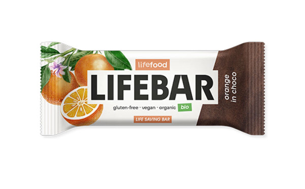 Lifebar InChoco Orange - bio & roh