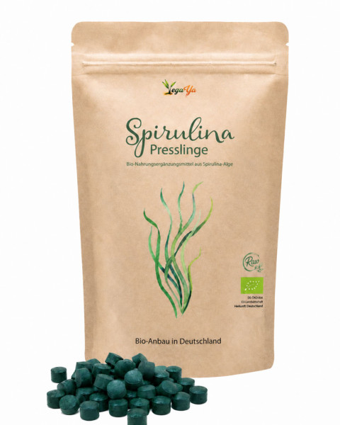Spirulina-Presslinge aus Deutschland - bio & roh