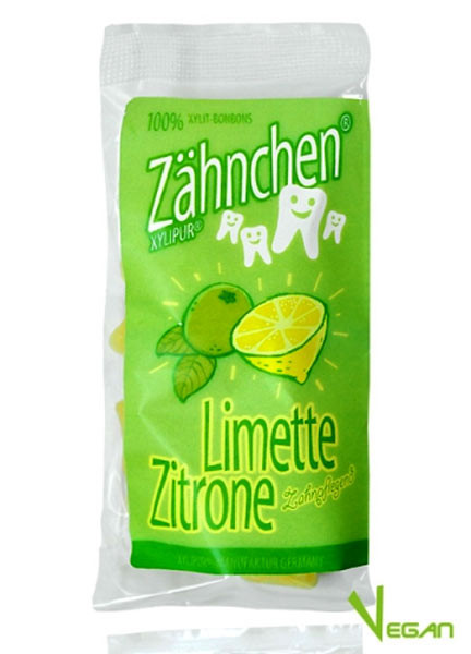 Xylitol Zähnchen® Limette-Zitrone - Zahnpflege Bonbons