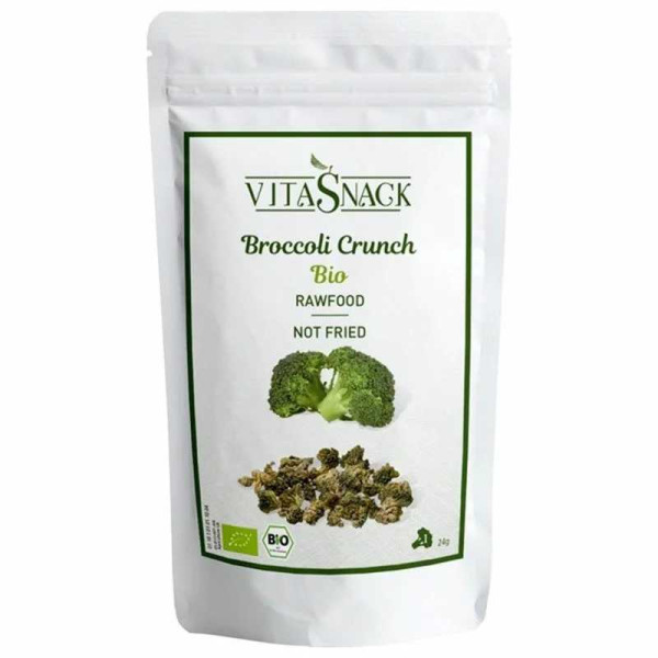Brokkoli Crunch mit Cayennepfeffer - Vita Snack - bio & roh