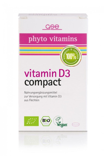 Vitamin D3 Compact aus Flechten – bio