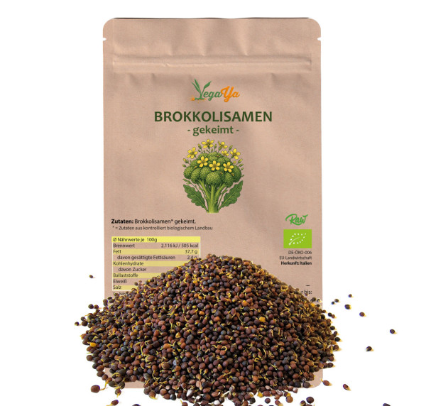 Brokkolisamen gekeimt - bio & roh