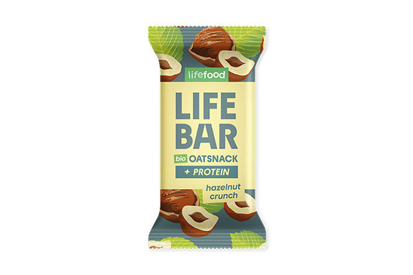 Lifebar Hafer-Snack Protein - Hazelnut Crunch - bio