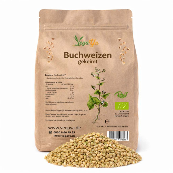 Buchweizen gekeimt - bio & roh