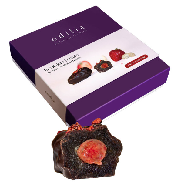 Kakao Datteln - Erdbeerecreme - bio