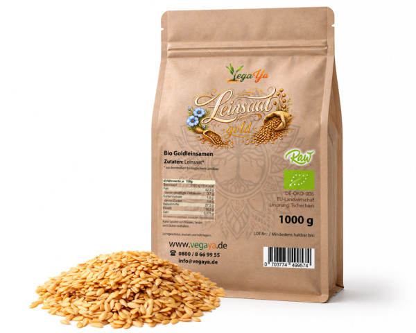 Gold Leinsaat Europa - bio & roh