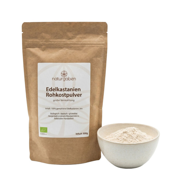 Edelkastanien Maroni Rohkost-Pulver classic – bio & roh