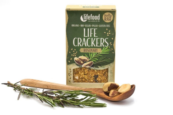 Life Crackers Rosmarin - bio & roh (90 g)