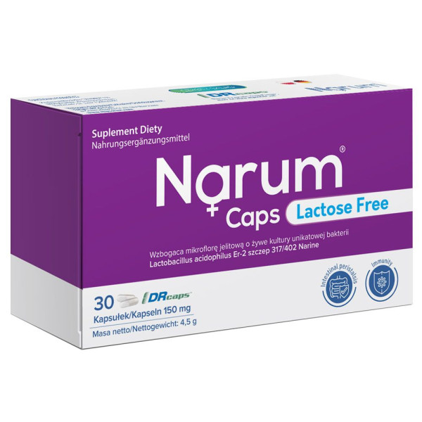 Narum Lactose Free 150 mg auf Basis von Narine (30 Kapseln)