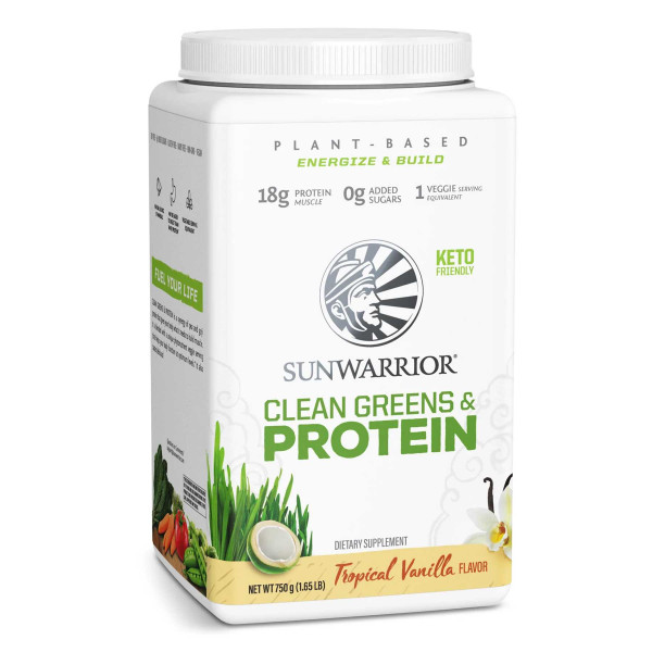 Sunwarrior Clean Greens & Protein - Tropical Vanilla (750 g)