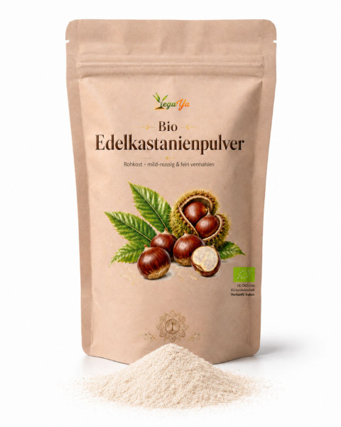 Bio-Edelkastanienpulver - Rohkost