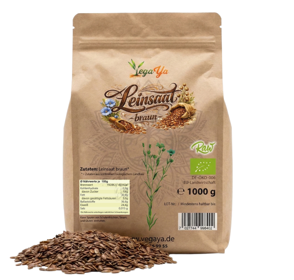 Leinsaat braun Europa - bio & roh