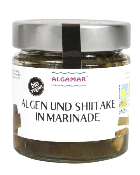 Algen und Shiitake in Marinade – bio