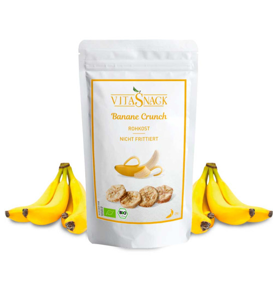 Banane Crunch Vita Snack - bio & roh