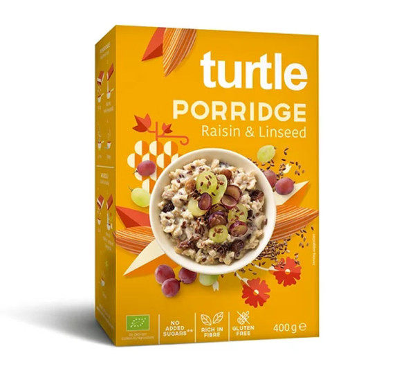 Turtle Porridge - Rosinen & Leinsaat- bio