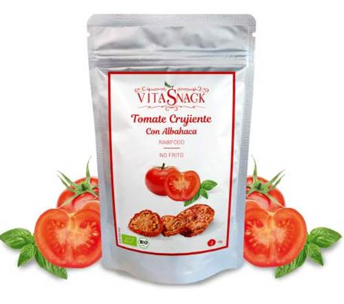 Tomaten Crunch mit Basilikum - Vita Snack - bio & roh