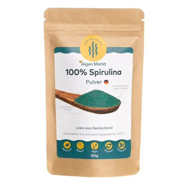 Spirulina-Pulver aus Deutschland – roh