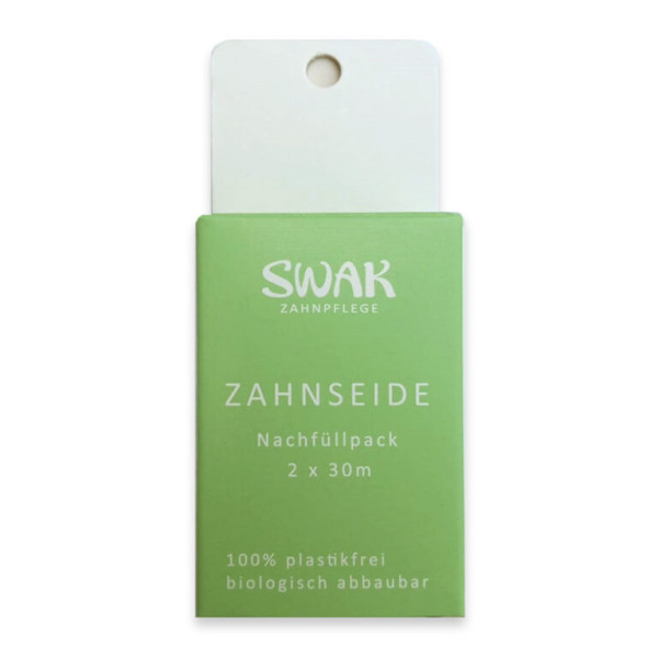 SWAK-Zahnseide Nachfüllpack 2 x 30m - Plastikfrei